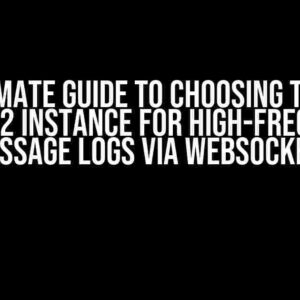 The Ultimate Guide to Choosing the Right AWS EC2 Instance for High-Frequency Message Logs via WebSockets